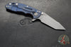 Hinderer XM-18 3.0"- Harpoon Tanto- Battle Blue Titanium And Various G-10 Handles- Working  Finish S45VN Blade