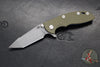 Hinderer XM-18 3.0"- Harpoon Tanto- Battle Blue Titanium And Various G-10 Handles- Working  Finish S45VN Blade