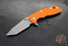 Hinderer XM-18 3.0"- Harpoon Tanto- Battle Bronze Titanium And Various G-10 Handles- Working  Finish S45VN Blade