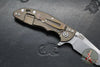 Hinderer XM-18 3.0"- Harpoon Tanto- Stonewash Bronze Titanium And Various G-10 Handles- Stonewash Finished S45VN Blade