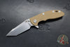 Hinderer XM-18 3.0"- Harpoon Tanto- Stonewash Bronze Titanium And Various G-10 Handles- Stonewash Finished S45VN Blade