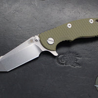 Hinderer XM-18 3.0"- Harpoon Tanto- Stonewash Bronze Titanium And Various G-10 Handles- Stonewash Finished S45VN Blade