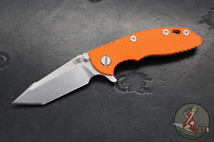 Hinderer XM-18 3.0"- Harpoon Tanto- Stonewash Bronze Titanium And Various G-10 Handles- Stonewash Finished S45VN Blade