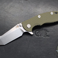 Hinderer XM-18 3.0"- Harpoon Tanto- Stonewash Titanium And Various G-10 Handles- Stonewash Finished S45VN Blade