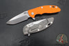 Hinderer XM-18 3.25"- Spanto Edge- Working Finish Titanium and Various G-10 Handle Scales- Stonewash Magnacut Steel Blade