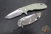 Hinderer XM-18 3.25"- Spanto Edge- Working Finish Titanium and Various G-10 Handle Scales- Stonewash Magnacut Steel Blade