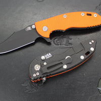 Hinderer XM-18 3.5"- Bowie Edge- Battle Black DLC Finished Titanium with Various G-10 Handle- Battle Black DLC Finished Magnacut Blade