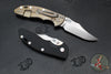 Hinderer XM-18 3.5"- NON FLIPPER- Bowie Edge- Bronze Bead Blast Titanium And Various G-10 Scales- Stonewash Finished Magnacut Blade