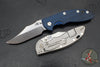 Hinderer XM-18 3.5"- NON FLIPPER- Bowie Edge- Bead Blast Titanium And Various G-10 Scale- Stonewash Finished Magnacut Blade