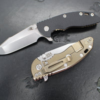 Hinderer XM-18 3.5"- Harpoon Spanto- Stonewash Bronze Titanium And Various G-10 Handles- Stonewash Magnacut Blade