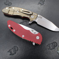Hinderer XM-18 3.5"- Harpoon Spanto- Stonewash Bronze Titanium And Various G-10 Handles- Stonewash Magnacut Blade
