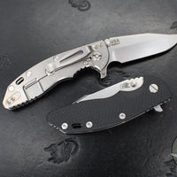 Hinderer XM-18 3.5"- Harpoon Spanto- Stonewash Titanium And Various G-10 Handles- Stonewash Magnacut Blade