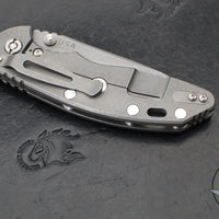 Hinderer XM-18 3.5"- NON FLIPPER- Slicer Edge- Hollow Grind- Working Finish Ti And Various G-10 Handles- Working Finish 20CV Steel Blade