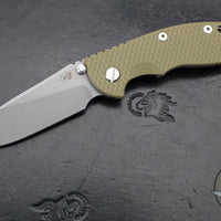 Hinderer XM-18 3.5"- NON FLIPPER- Slicer Edge- Hollow Grind- Working Finish Ti And Various G-10 Handles- Working Finish 20CV Steel Blade