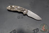 Hinderer XM-18 3.5"- NON FLIPPER- Recurve Edge- Battle Bronze Finished Ti And Various G-10 Scale- Working Finish Magnacut Steel Blade