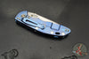 Hinderer XM-18 3.5"- NON FLIPPER- Recurve Edge- Stonewash Blue Ti And Various G-10 Scale- Stonewash Finished Magnacut Steel Blade
