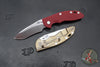 Hinderer XM-18 3.5"- NON FLIPPER- Recurve Edge- Stonewash Bronze Ti And Various G-10 Scale- Stonewash Finished Magnacut Steel Blade