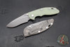 Hinderer XM-18 3.5"- NON FLIPPER- Recurve Edge- Working Finish Ti And Various G-10 Scale- Working Finish Magnacut Steel Blade