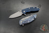 Hinderer XM-18 3.5"- Sheepsfoot- Battle Blue Titanium Handle- Various G-10 Scales- Working Finish S45VN Steel Blade