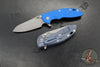 Hinderer XM-18 3.5"- Sheepsfoot- Battle Blue Titanium Handle- Various G-10 Scales- Working Finish S45VN Steel Blade