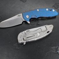 Hinderer XM-18 3.5"- Sheepsfoot- Stonewash Finished Titanium Handle- Various G-10- Stonewash S45VN Steel Blade
