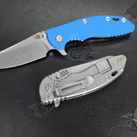 Hinderer XM-18 3.5"- Sheepsfoot- Stonewash Finished Titanium Handle- Various G-10- Stonewash S45VN Steel Blade