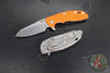 Hinderer XM-18 3.5"- Sheepsfoot- Stonewash Finished Titanium Handle- Various G-10- Stonewash S45VN Steel Blade