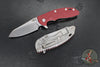 Hinderer XM-18 3.5"- Sheepsfoot- Stonewash Finished Titanium Handle- Various G-10- Stonewash S45VN Steel Blade