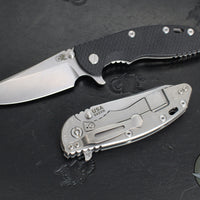 Hinderer XM-18 3.5"- Sheepsfoot- Stonewash Finished Titanium Handle- Various G-10- Stonewash S45VN Steel Blade
