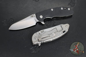 Hinderer XM-18 3.5"- Sheepsfoot- Stonewash Finished Titanium Handle- Various G-10- Stonewash S45VN Steel Blade