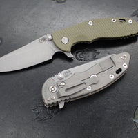Hinderer XM-18 3.5"- Sheepsfoot- Working Finish Titanium Handle- Various G-10 Scales- Working Finish S45VN Steel Blade