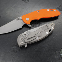 Hinderer XM-18 3.5"- Sheepsfoot- Working Finish Titanium Handle- Various G-10 Scales- Working Finish S45VN Steel Blade