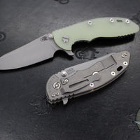 Hinderer XM-18 3.5"- Sheepsfoot- Working Finish Titanium Handle- Various G-10 Scales- Working Finish S45VN Steel Blade