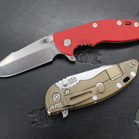 Hinderer XM-18 3.5"- Skinny Harpoon Spanto- Stonewash Bronze Titanium And Various G-10 Handles- Stonewash Magnacut Steel Blade