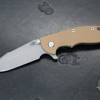 Hinderer XM-18 3.5"- Skinny Harpoon Spanto- Working Finish Titanium And Various G-10 Handles- Working Finish Magnacut Steel Blade