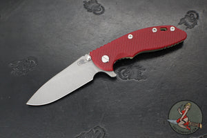 Hinderer XM-18 3.5"- Skinny Slicer- Hollow Grind- Battle Green Finished Titanium And Various G-10 Handles- Working Finish Magnacut Steel Blade