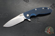 Hinderer XM-18 3.5"- Skinny Slicer- Hollow Grind- Stonewash Blue Finished Titanium And Various G-10 Handles- Stonewash Finished Magnacut Steel Blade