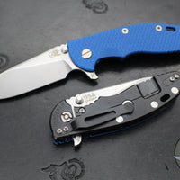 Hinderer XM-18 3.5"- Slicer Edge- Hollow Grind- Stonewash DLC Titanium and Various G-10 Scales- Stonewashed 20CV Blade