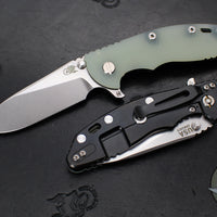 Hinderer XM-18 3.5"- Slicer Edge- Hollow Grind- Stonewash DLC Titanium and Various G-10 Scales- Stonewashed 20CV Blade