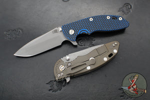 Hinderer XM-18 3.5"- Spanto Edge- Battle Bronze Ti And Various G-10 Handles- Working Finish Blade