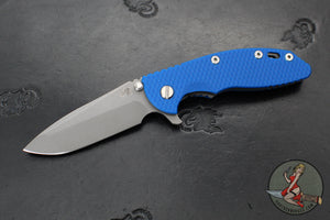 Hinderer XM-18 3.5"- Spanto Edge- LINER LOCK- Working Finish Ti And Various G-10 Handles- Working Finish Blade