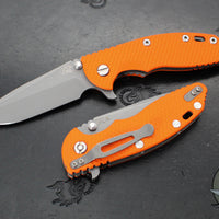 Hinderer XM-18 3.5"- Spanto Edge- LINER LOCK- Working Finish Ti And Various G-10 Handles- Working Finish Blade