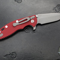 Hinderer XM-18 3.5"- Spanto Edge- LINER LOCK- Working Finish Ti And Various G-10 Handles- Working Finish Blade