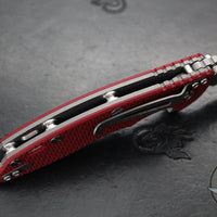 Hinderer XM-18 3.5"- Spanto Edge- LINER LOCK- Working Finish Ti And Various G-10 Handles- Working Finish Blade