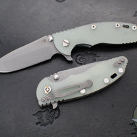 Hinderer XM-18 3.5"- Spanto Edge- LINER LOCK- Working Finish Ti And Various G-10 Handles- Working Finish Blade