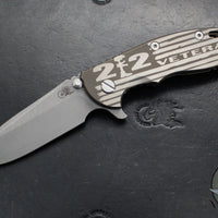 Hinderer XM-18 3.5"- SPECIAL VETERAN'S DAY 2022- Spearpoint Edge- Battle Bronze Finished Handle- Working Finish Blade