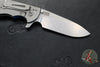 Hinderer XM-24 4.0"- Slicer Edge- Hollow Grind- Stonewash Ti And BlueBlack G-10 Handle- Stonewash Finish S45VN Blade