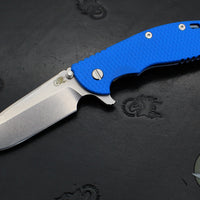 Hinderer XM-24 4.0"- Spearpoint- Stonewash Blue Ti And Blue G-10 Handle- Stonewash Finish S45VN Blade