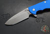 Hinderer XM-24 4.0"- Spearpoint- Working Finish Ti And Blue G-10 Handle- Working Finish S45VN Blade