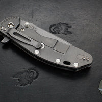 Hinderer XM-24 4.0"- Spearpoint- Working Finish Ti And Red G-10 Handle- Working Finish S45VN Blade